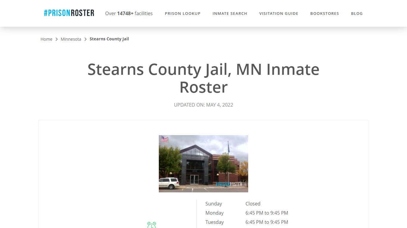 Stearns County Jail, MN Inmate Roster - Prisonroster